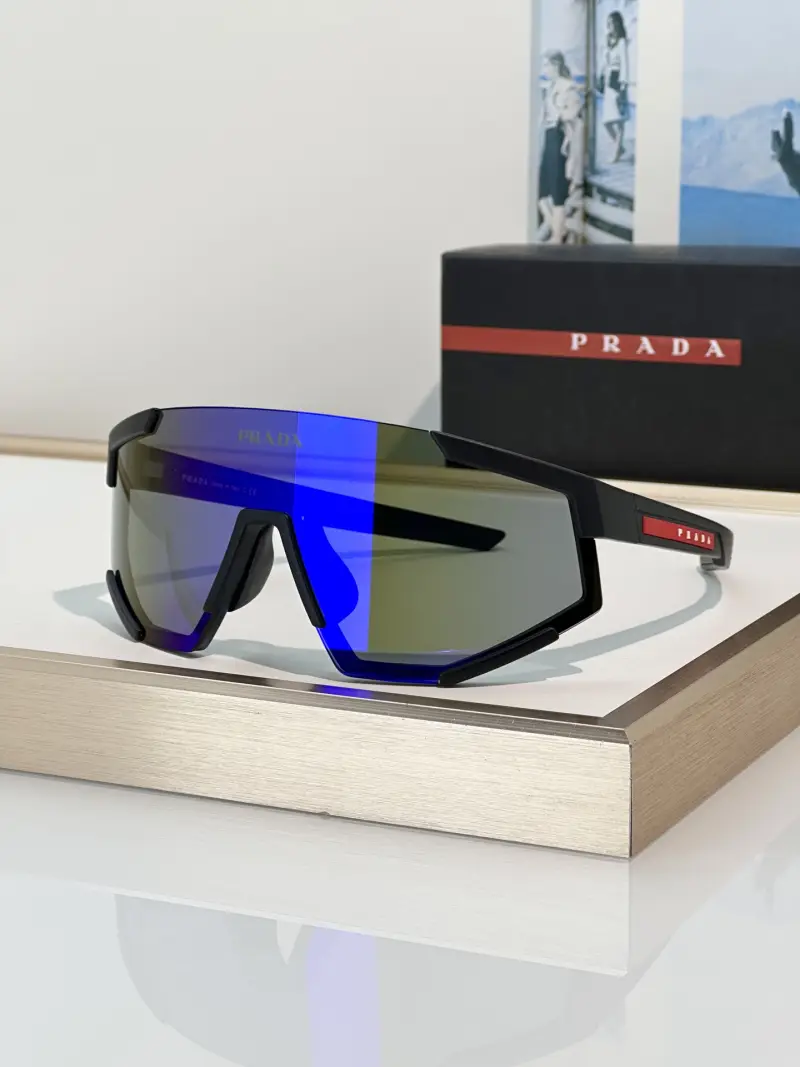 PRADA SPS04W-F wraparound designer sunglasses colorway 01