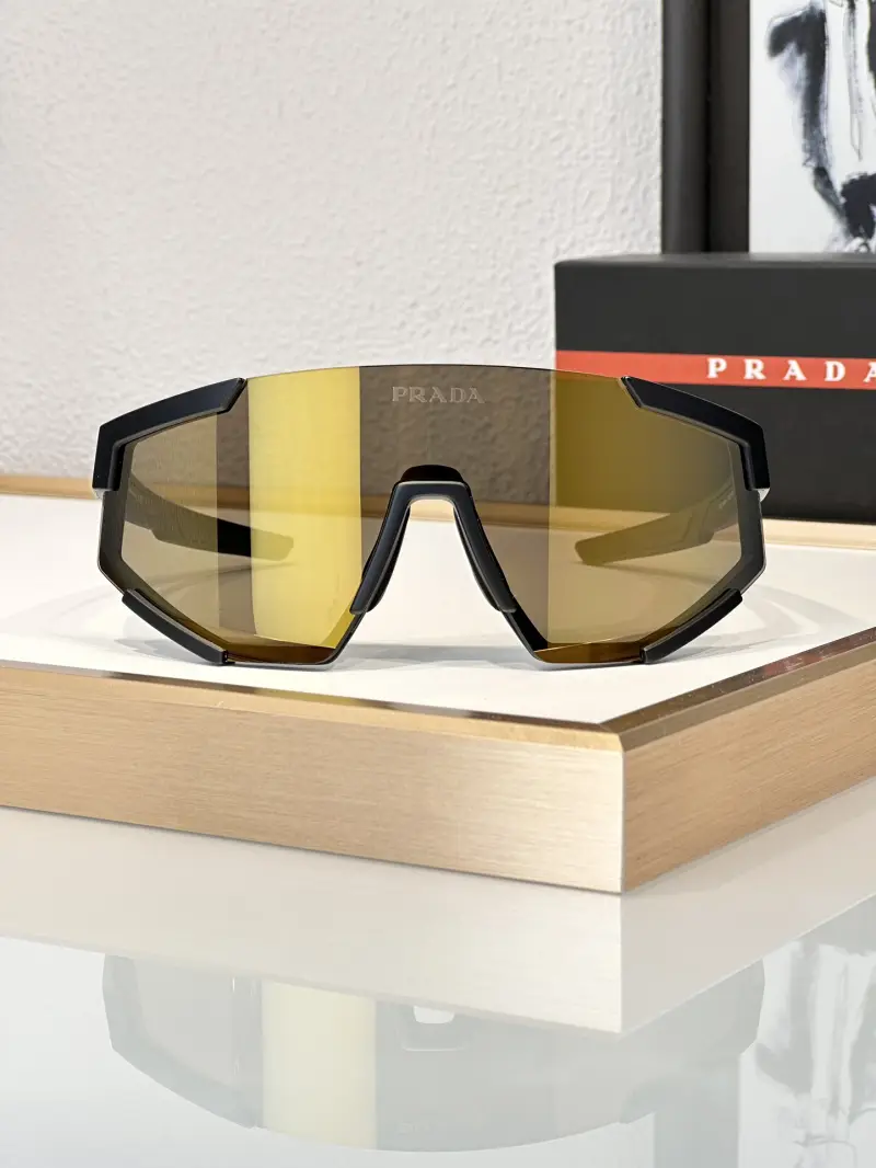 PRADA SPS 04W-F wraparound designer sunglasses colorway 01