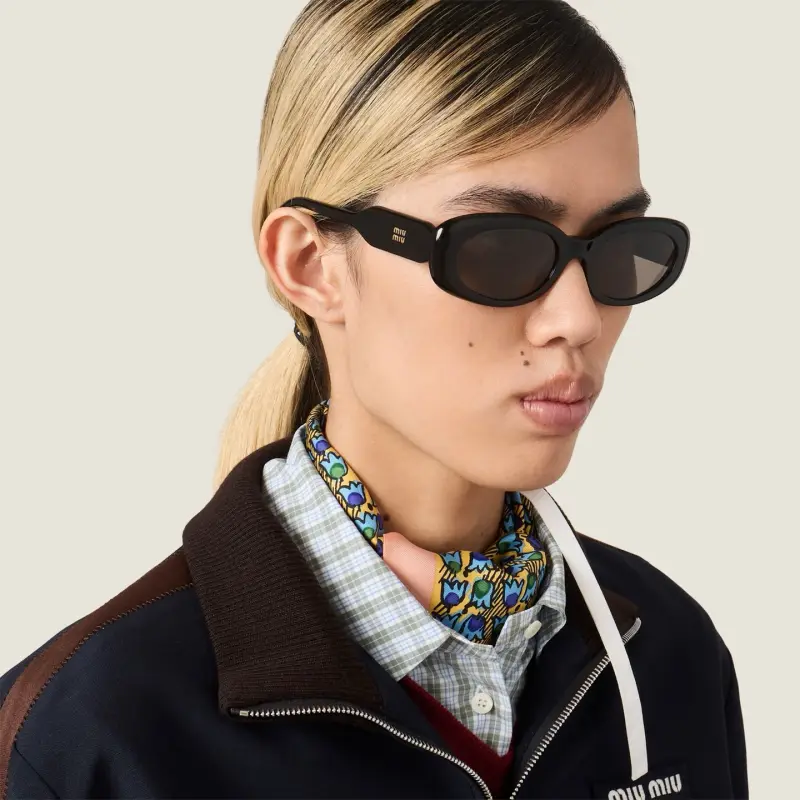 MIU MIU SMU C01 cat-eye designer sunglasses colorway 01, catalogue view 1