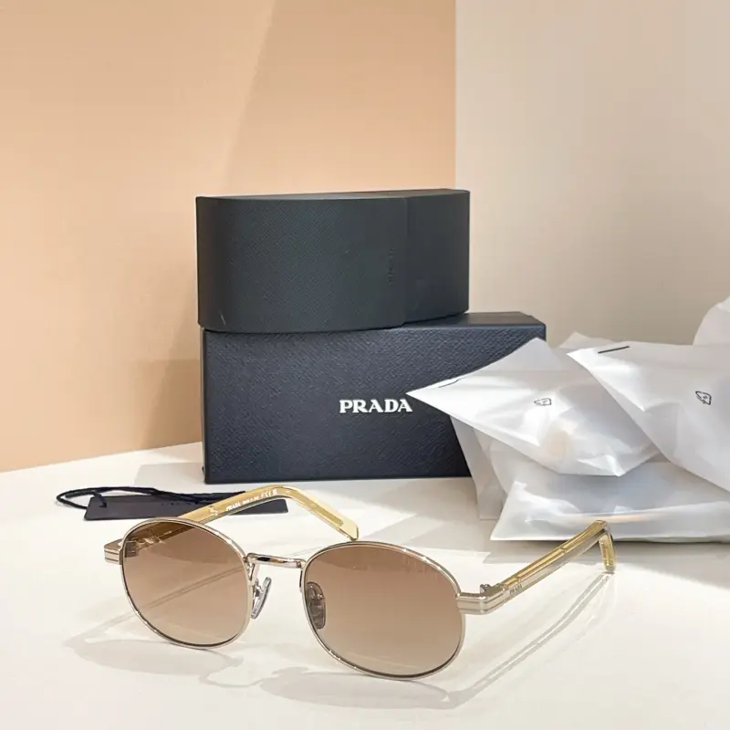 PRADA PRB53S oval designer sunglasses colorway 01, catalogue view 1