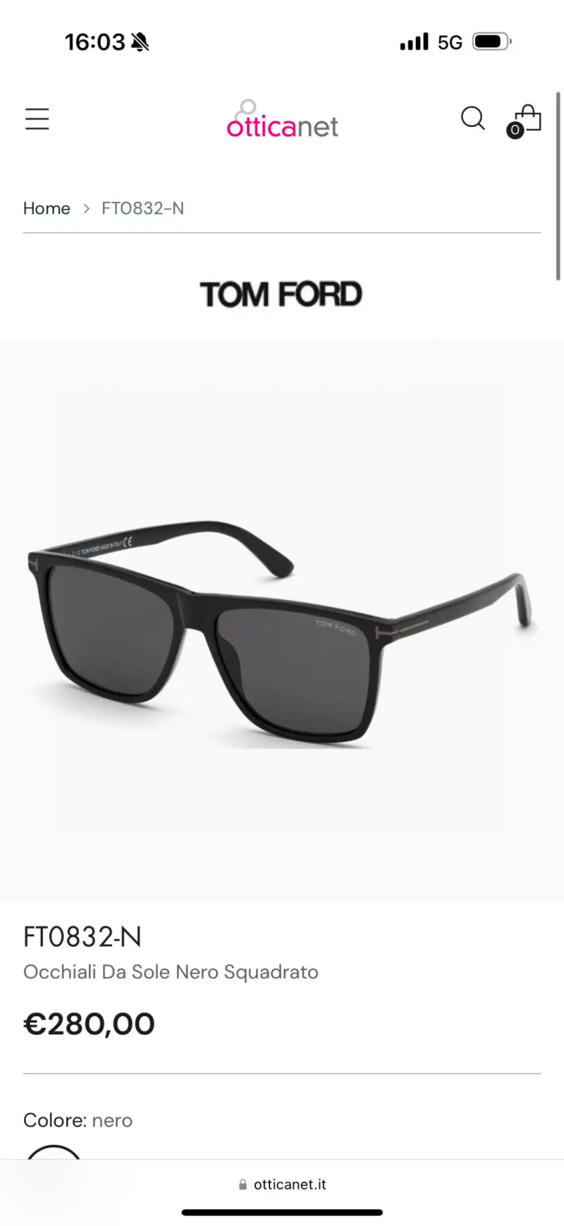 TOM FORD FT0832 designer sunglasses colorway 02, catalogue view 1