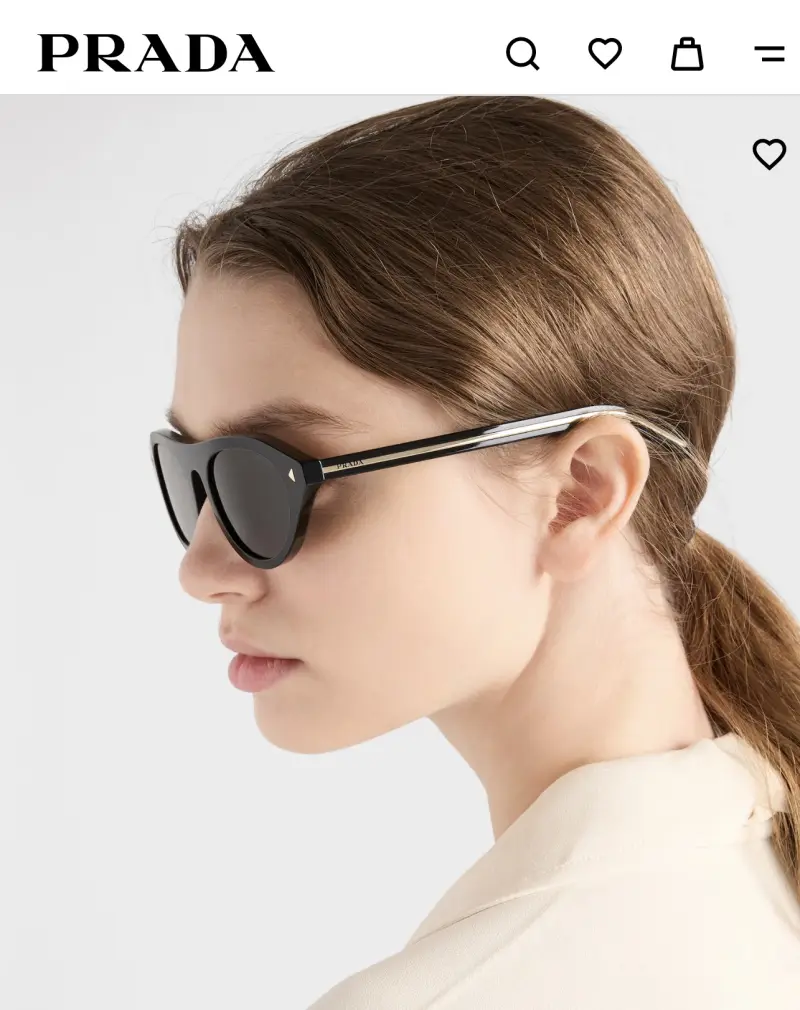 PRADA SPR B15 designer sunglasses colorway 03, catalogue view 1