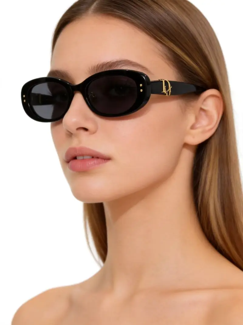 DIOR DIOR OBLIQUE B1F oval designer sunglasses colorway 01, catalogue view 1