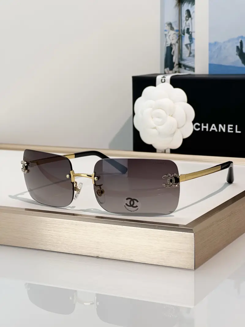 CHANEL CH4218 rimless designer sunglasses colorway 01, catalogue view 1