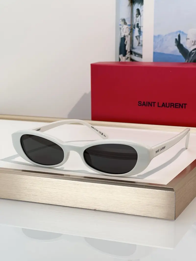 SAINT LAURENT SL871 oval designer sunglasses colorway 01, catalogue view 1