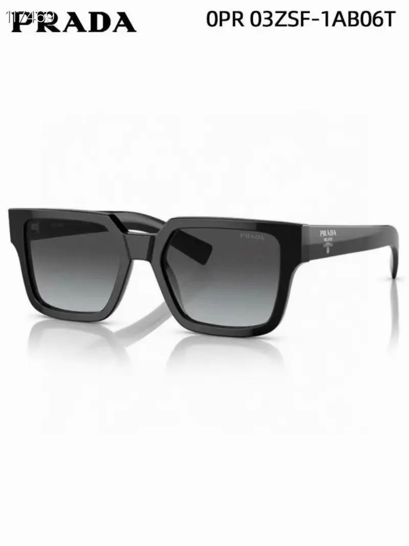 PRADA SPR03Z-S square designer sunglasses colorway 01, catalogue view 1