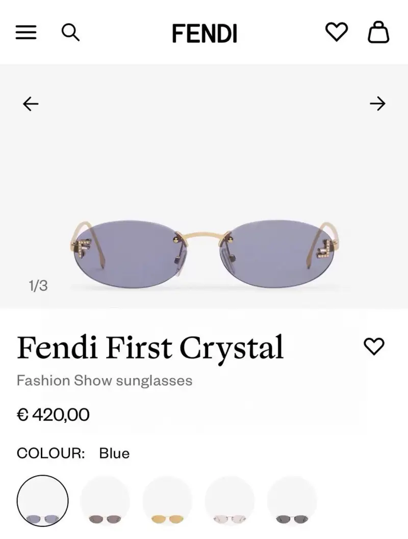 FENDI FE4075US designer sunglasses colorway 05, catalogue view 1