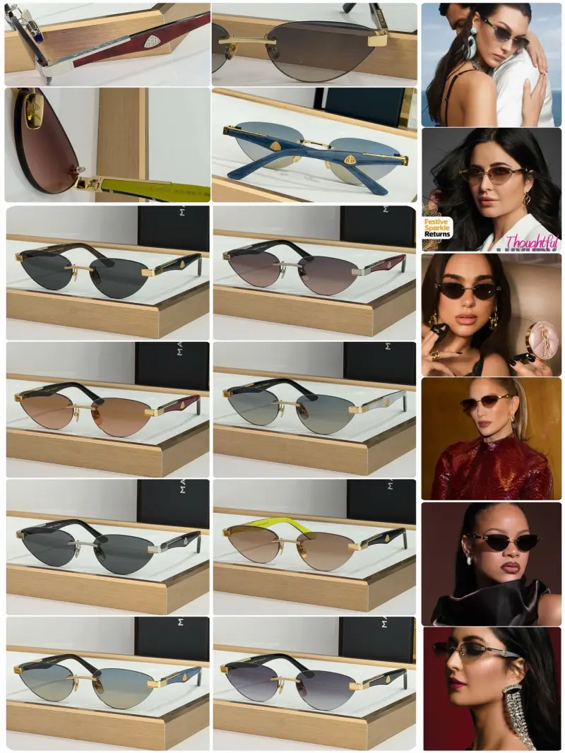 MAYBACH THE ARTIST SUN III rimless designer sunglasses colorway 01, catalogue view 1