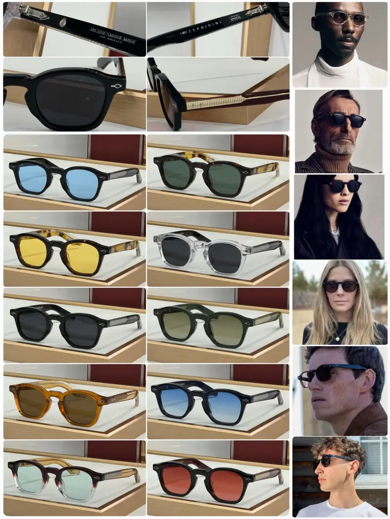 JACQUES MARIE MAGE ZEPHIRIN-EPOXY round designer sunglasses colorway 01, catalogue view 1