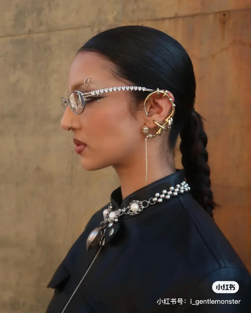 GENTLE MONSTER BARRETTE rimless designer sunglasses colorway 01, catalogue view 1