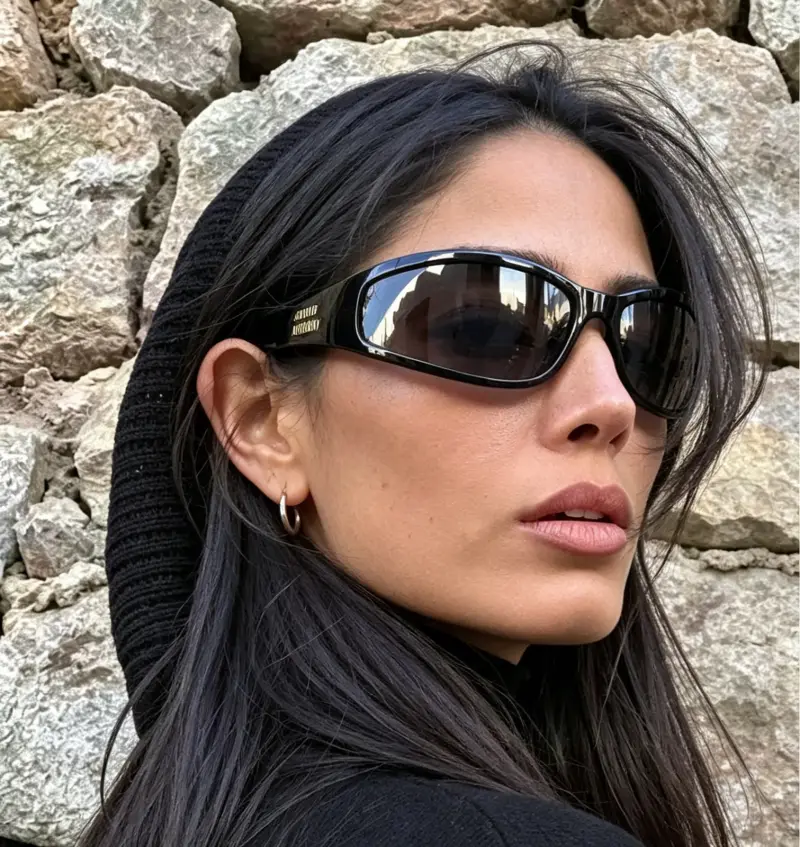 MIU MIU MU C06-U rectangle designer sunglasses colorway 02, catalogue view 1