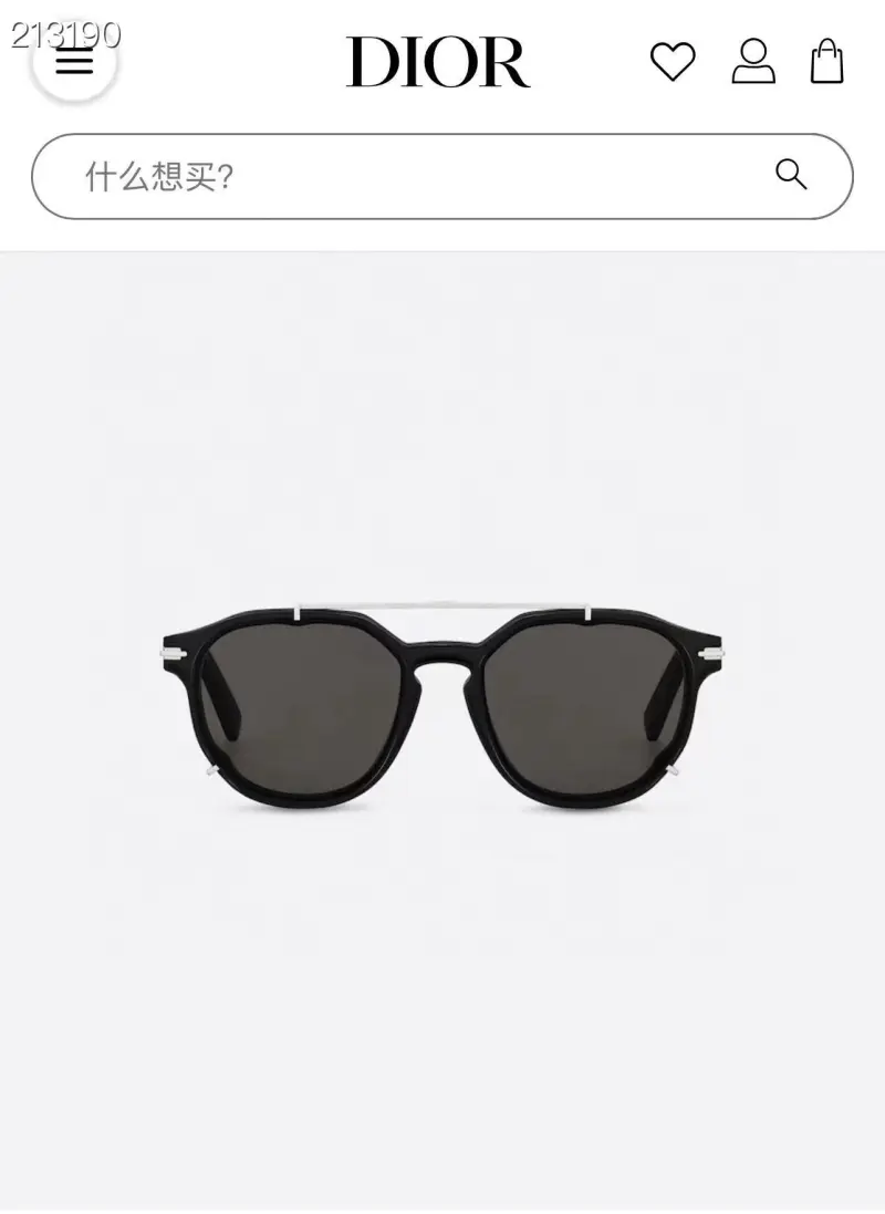 DIOR DIORBLACKSUIT A4U designer sunglasses colorway 01, catalogue view 1