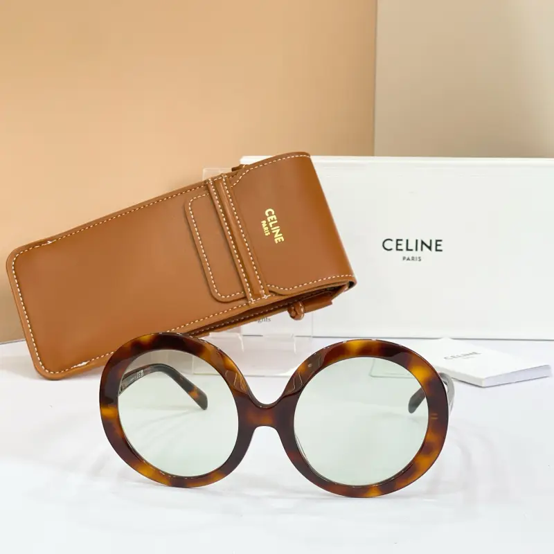CELINE CL40345I round designer sunglasses colorway 02