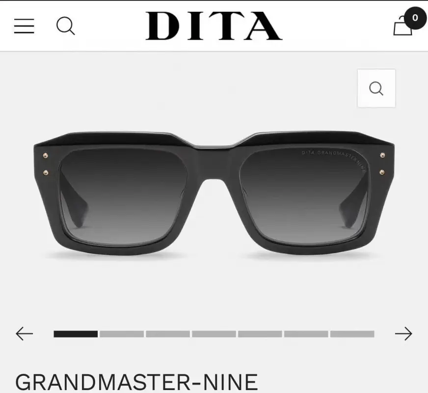 DITA DTS 464 designer sunglasses colorway 01, catalogue view 1