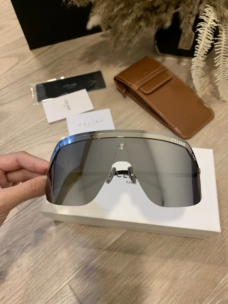 CELINE CL40350U wraparound designer sunglasses colorway 02, catalogue view 1