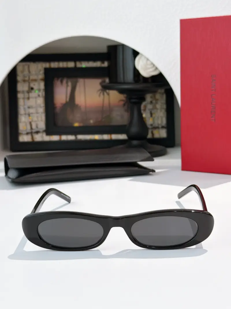 SAINT LAURENT SL557 oval designer sunglasses colorway 02, catalogue view 1