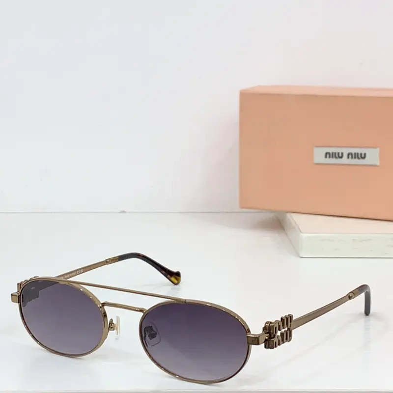 MIU MIU SMU 54ZS round designer sunglasses colorway 02, catalogue view 1