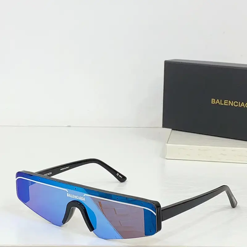 BALENCIAGA BB0003S wraparound designer sunglasses colorway 03
