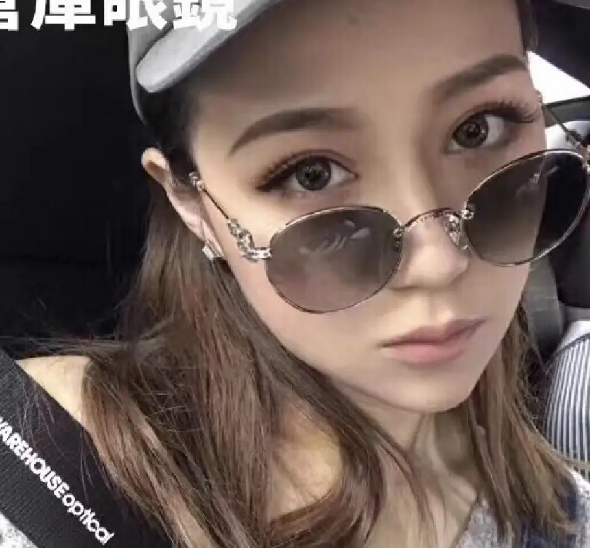 CHROME HEARTS CHROME rimless designer sunglasses colorway 03