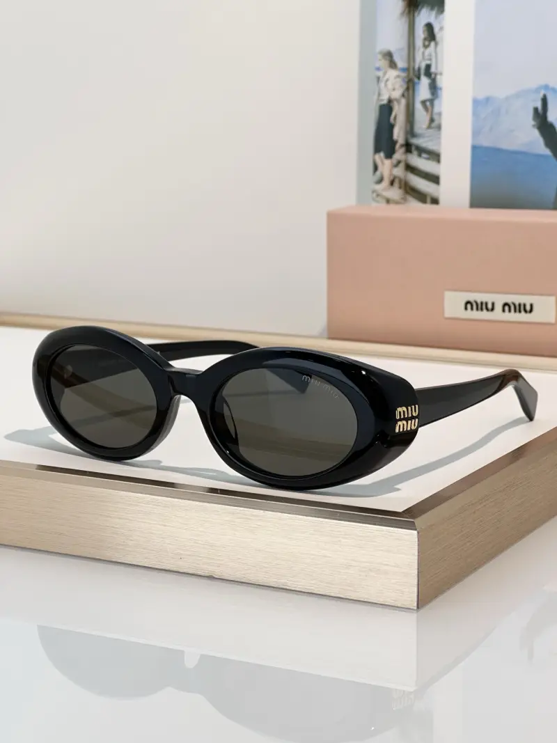 MIU MIU MU B09S oval designer sunglasses colorway 03, catalogue view 1
