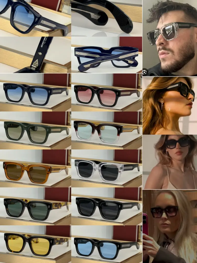 JACQUES MARIE MAGE ENZO-EPOXY square designer sunglasses colorway 01, catalogue view 1