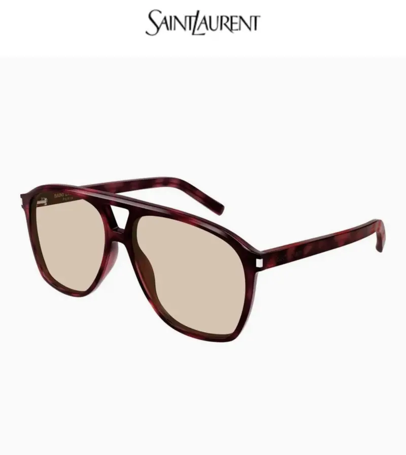 SAINT LAURENT SL596 round designer sunglasses colorway 01, catalogue view 1