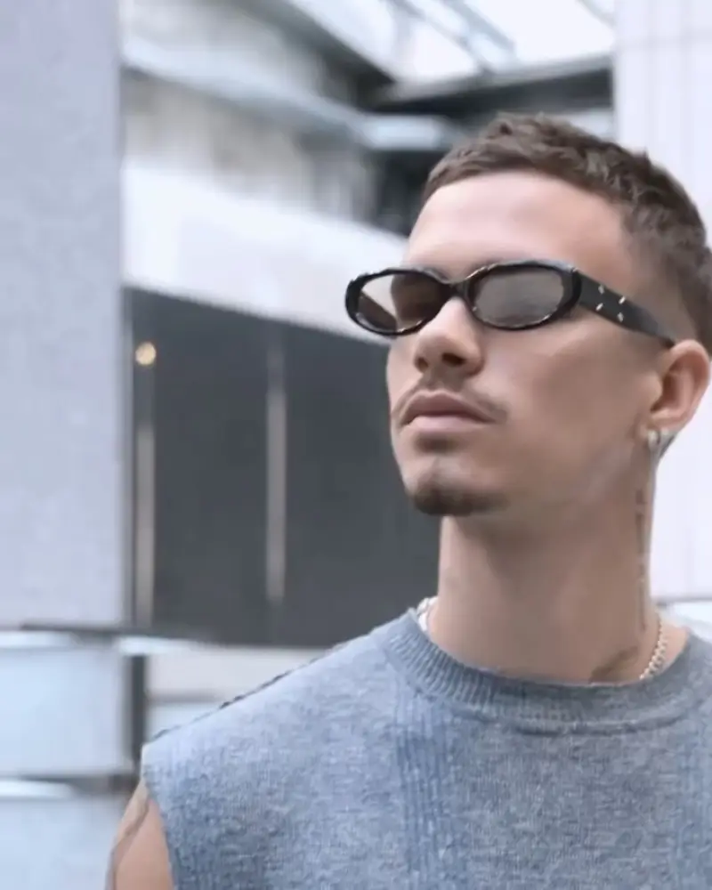 GENTLE MONSTER ARCHIVE 1KJPNF oval designer sunglasses colorway 01, catalogue view 1