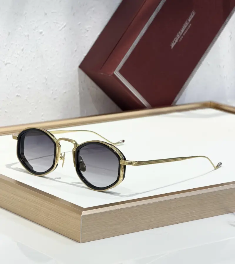 JACQUES MARIE MAGE ARAGON round designer sunglasses colorway 01, catalogue view 1