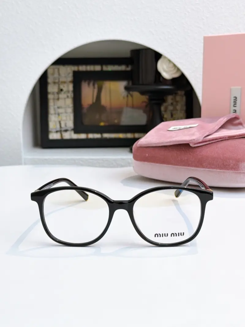 MIU MIU VMU 03W round designer sunglasses colorway 01, catalogue view 1