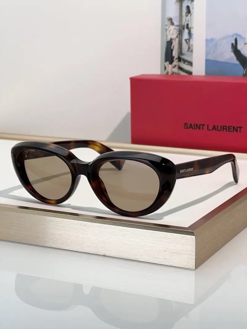 SAINT LAURENT SL859 round designer sunglasses colorway 01, catalogue view 1