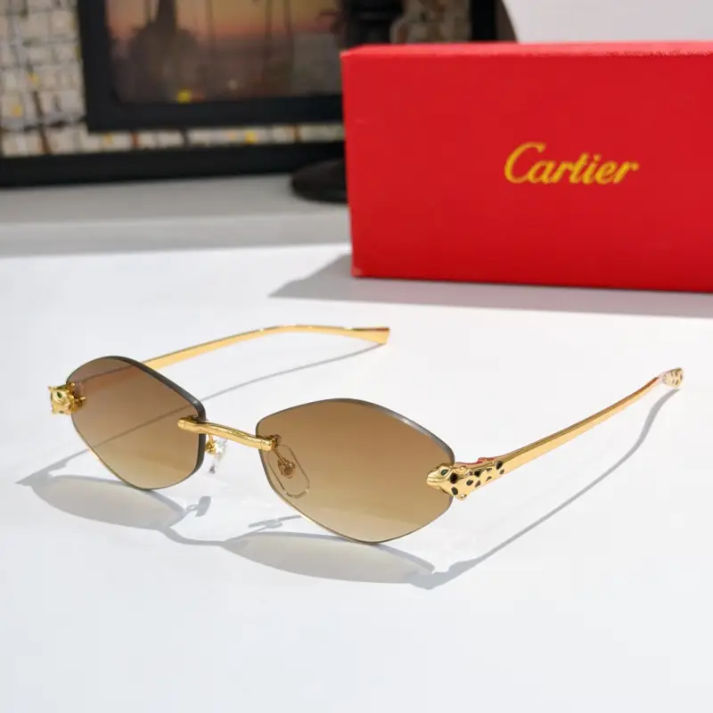 CARTIER CT0637S rimless designer sunglasses colorway 02, catalogue view 1