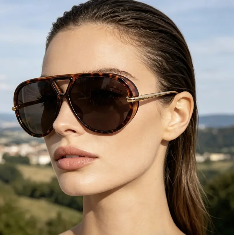 BOTTEGA VENETA BV1274S aviator designer sunglasses colorway 01, catalogue view 1