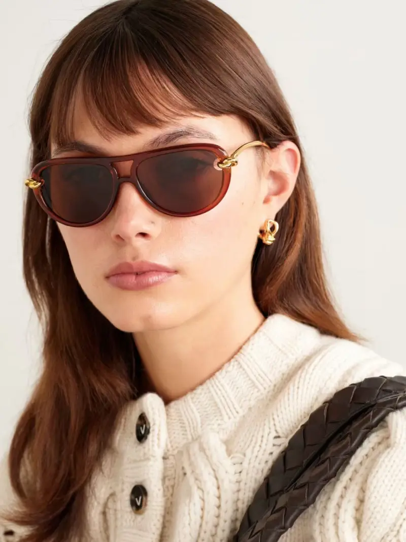 BOTTEGA VENETA BV1418S cat-eye designer sunglasses colorway 01, catalogue view 1