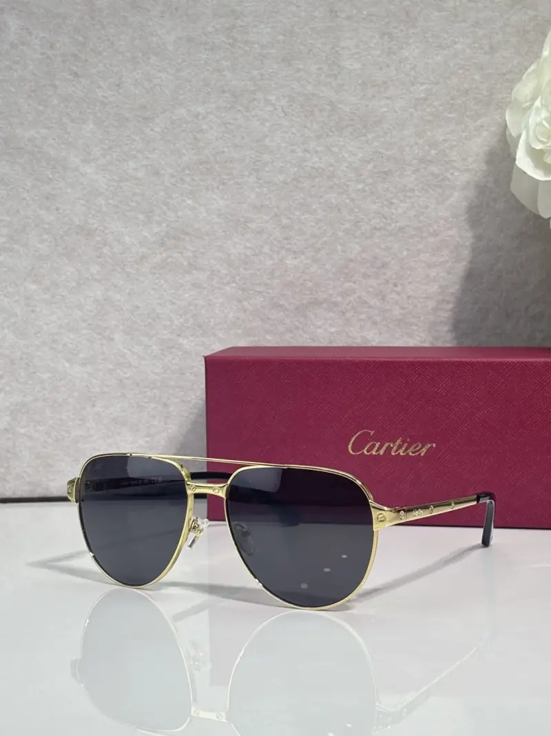 CARTIER CT0425S rimless designer sunglasses colorway 01, catalogue view 1