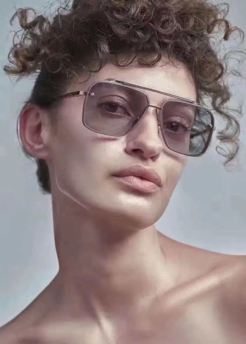 DITA DT 121 rimless designer sunglasses colorway 01, catalogue view 1