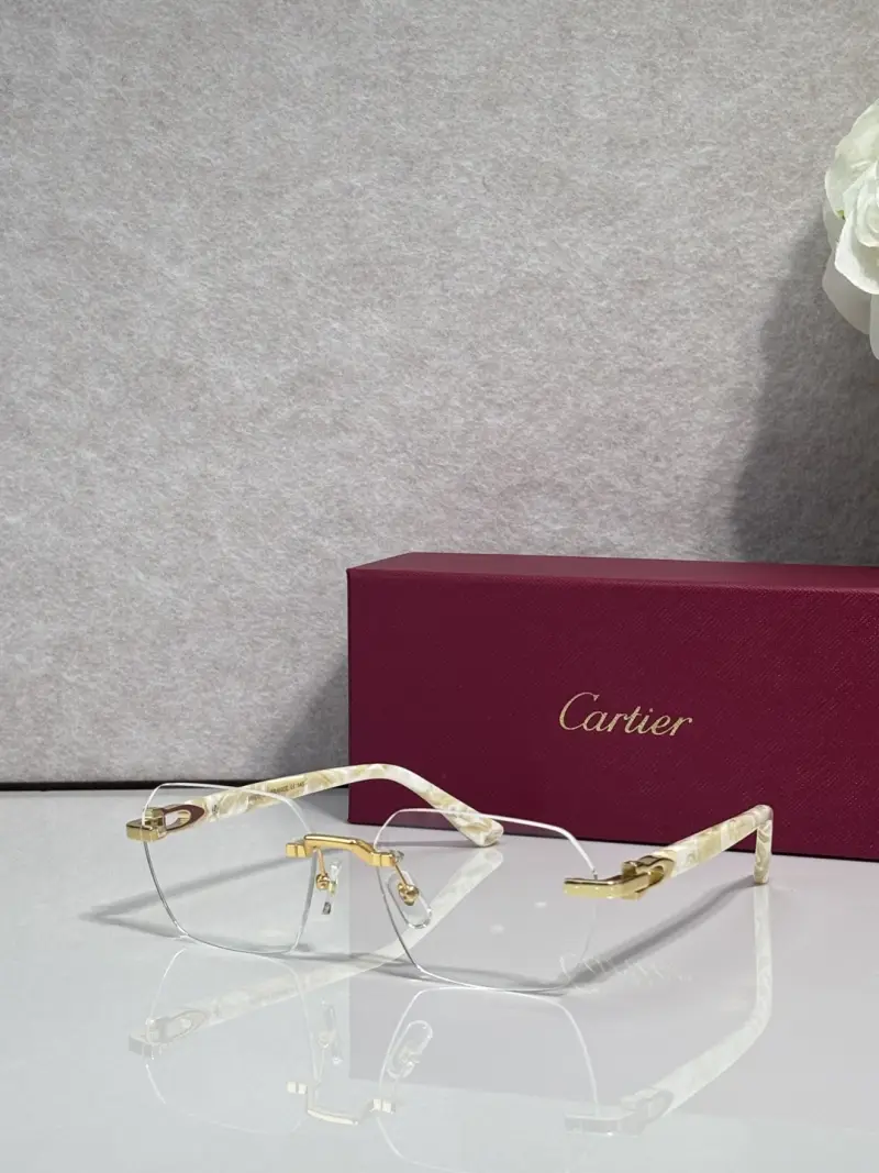 CARTIER CT0623O rimless designer sunglasses colorway 01, catalogue view 1