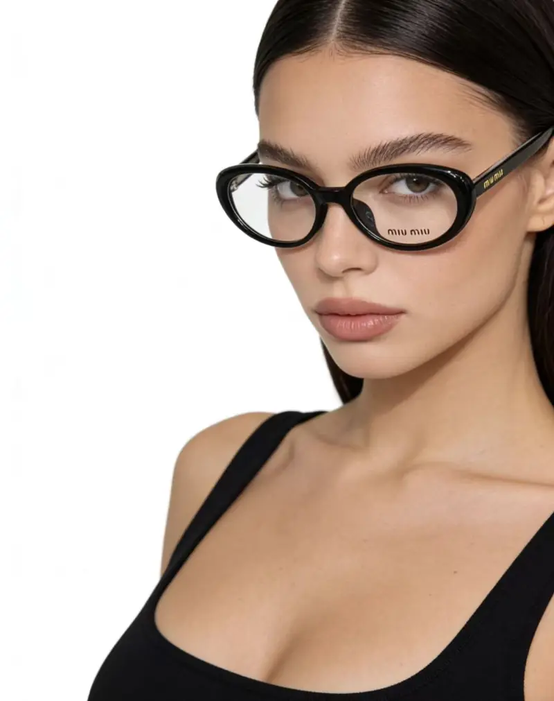 MIU MIU K9206 cat-eye designer sunglasses colorway 01, catalogue view 1