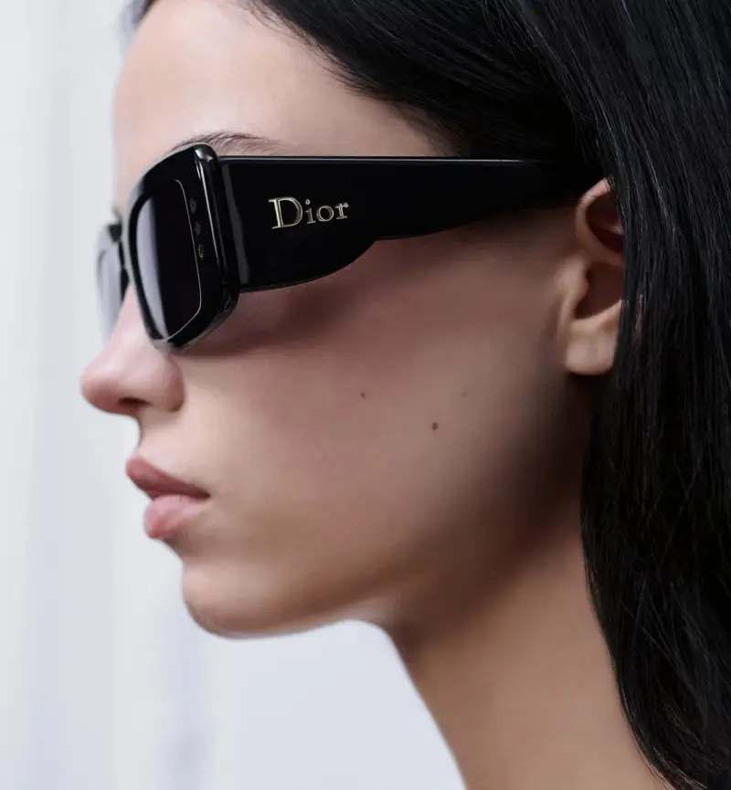 DIOR DIOR LUCKYCHARMS S1F rectangle designer sunglasses colorway 01, catalogue view 1