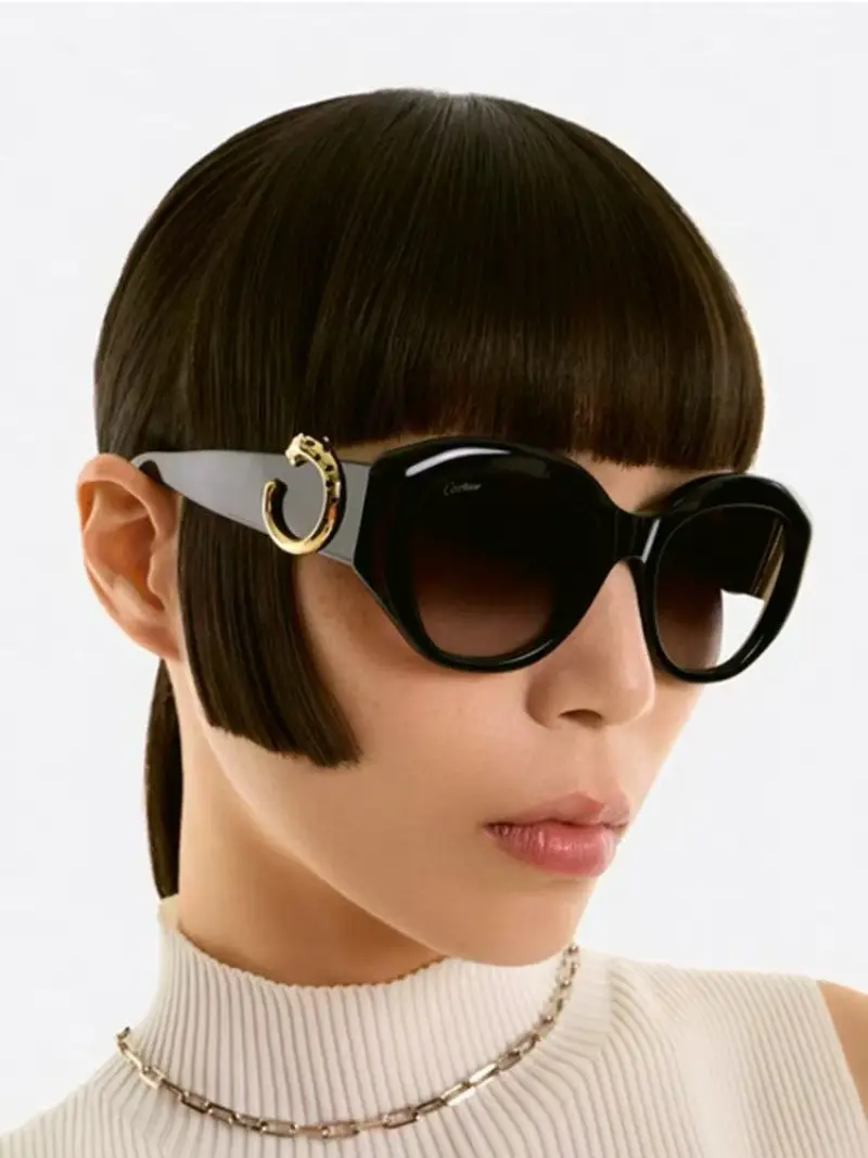 CARTIER CT0502S cat-eye designer sunglasses colorway 01, catalogue view 1