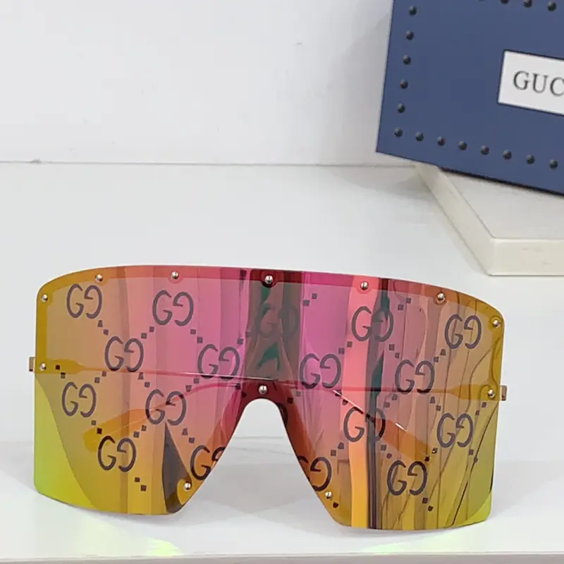 GUCCI GG1244 wraparound designer sunglasses colorway 02, catalogue view 1