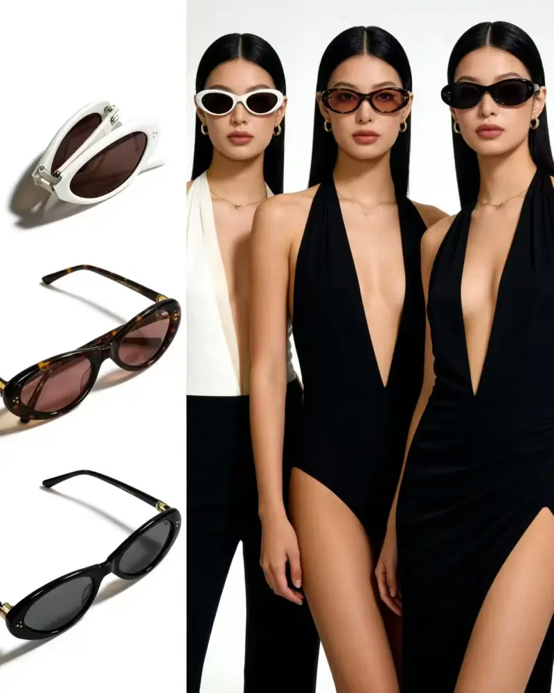 GENTLE MONSTER LOLANG oval designer sunglasses colorway 05, catalogue view 1