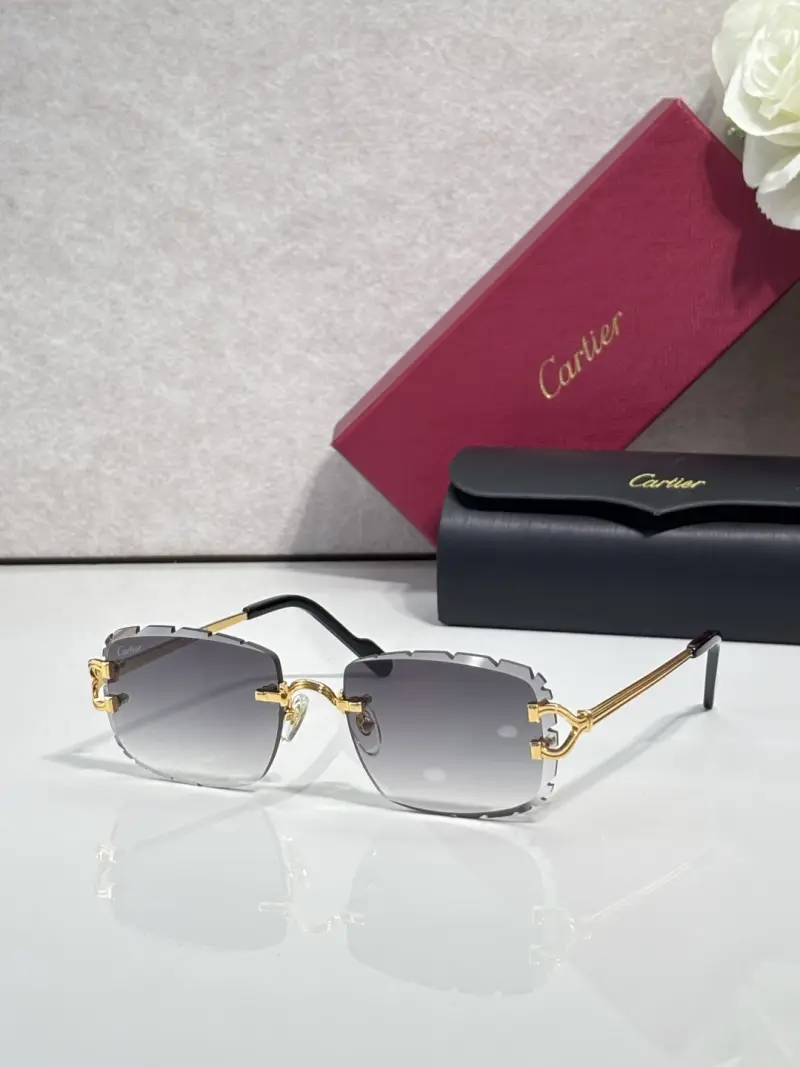 CARTIER CT0716 rimless designer sunglasses colorway 02, catalogue view 1