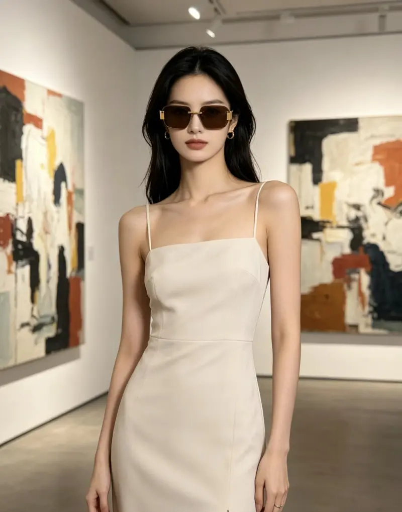 CELINE CL42105U oval designer sunglasses colorway 02, catalogue view 1