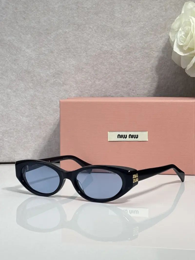 MIU MIU VMU 03Z-F oval designer sunglasses colorway 02, catalogue view 1