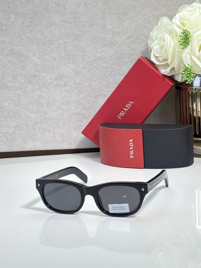 PRADA SPR C09 rectangle designer sunglasses colorway 02, catalogue view 1