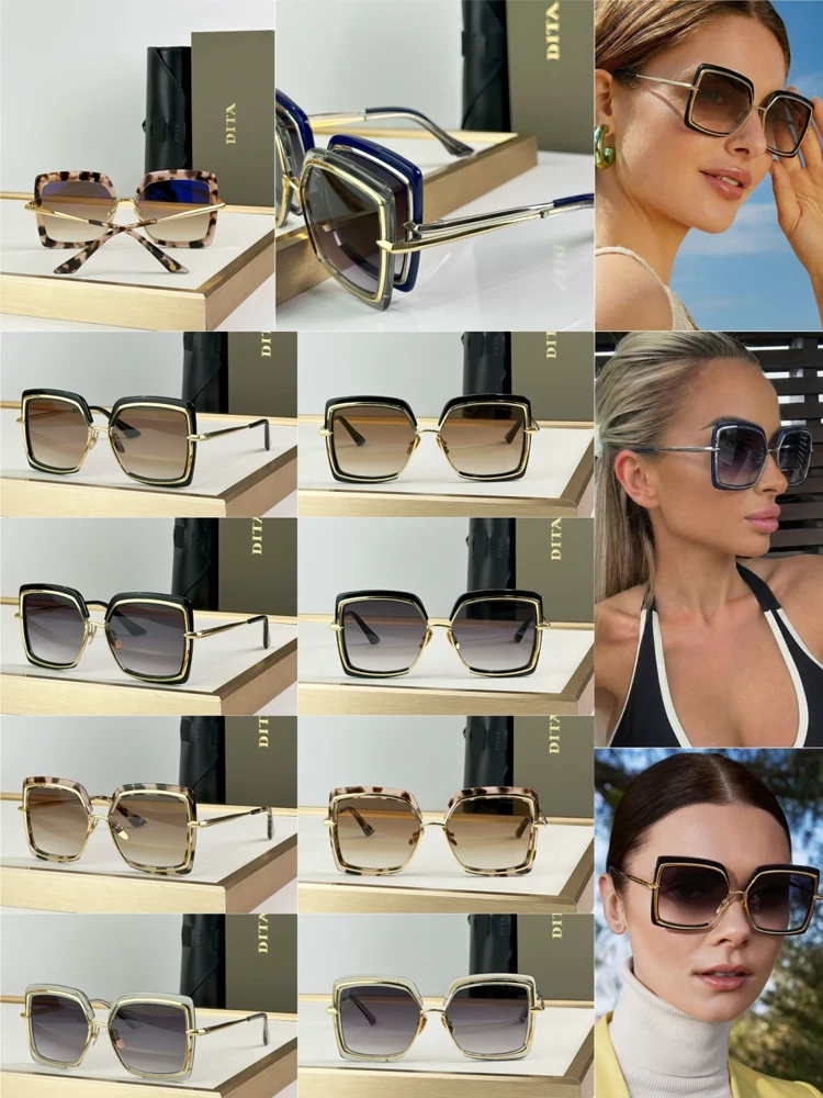Dita Narcissus 503 dual-material square sunglasses