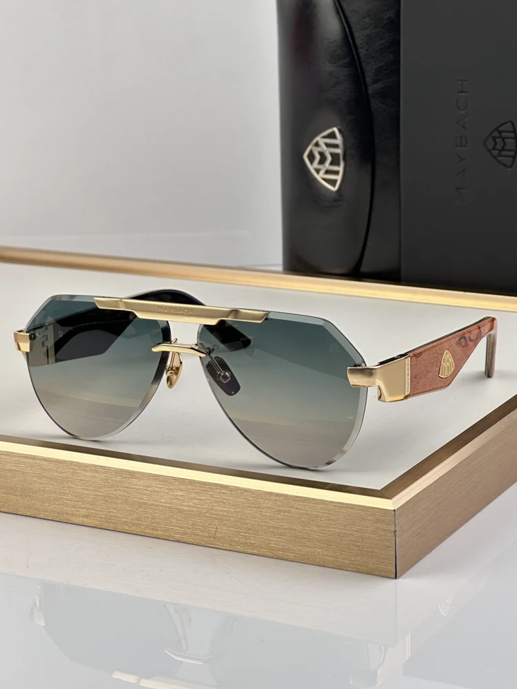 Maybach REDNG rimless geometric aviator sunglasses